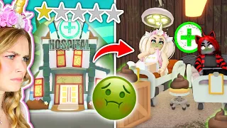 We Went To The WORST RATED HOSPITAL In Adopt Me! (Roblox)