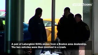VIDEO NOW: 2 Lamborghinis stolen from Boston area dealership