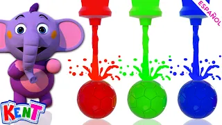 Kent el Elefante | Aprende con Kent Pintando Pelotas - Videos Educativos Para Niños