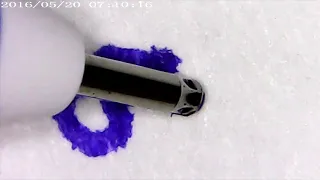 ПОД МИКРОСКОПОМ чернильная и шариковая ручка UNDER THE MICROSCOPE ink and ballpoint pen