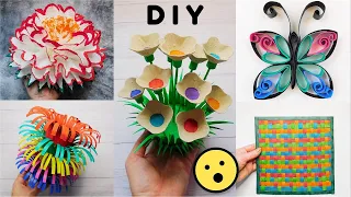 🤩 5 Amazing Craft Ideas 🎨 Handmade Home Decorations 👍 Easy Recycled DIY 💥 Best out of Waste