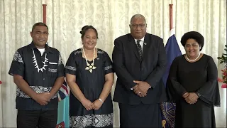 Fijian President receives Presentation of Credential by the New Resident High Commissioner of Tuvalu