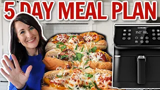 EASY 5 Day Meal Plan Using Your Air Fryer! Simple AIR FRYER Recipes