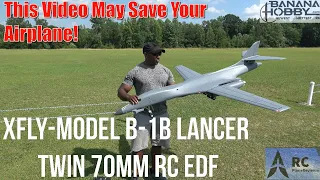 OMG! Witness Our Jaw-Dropping Maiden Flight of the RC Jet X-Fly B1B Lancer! #rc #rcplane #edf