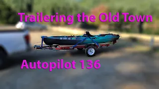Old Town Autopilot 136 -  How I Transport a Heavy Kayak