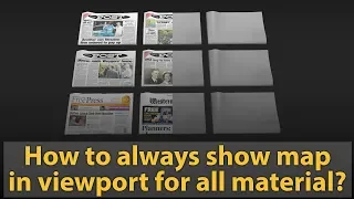 How to always show map in viewport for all material