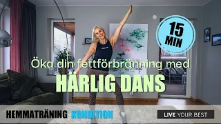 HEMMATRÄNING - Öka fettförbränningen med dans - enkla danssteg för alla!