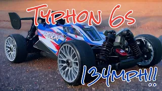 Arrma Typhon TLR 6S Speed Run!! 134mph!! - RippleKillerRC - Ramjam Racing -