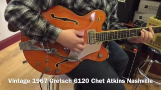 Vintage 1967 Gretsch 6120 Chet Atkins Nashville Hollow Body Electric Guitar