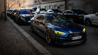 POV drive in 600 hp RS5, got crowded by spotters in the center of Prague.
