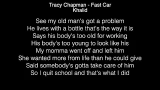 Khalid - Fast Car Lyrics (Tracy Chapman) in the Live Lounge