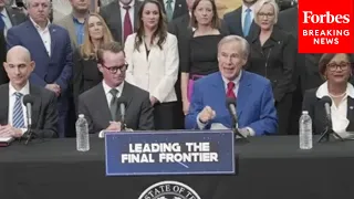 Texas Governor Greg Abbott Announces Creation Of Texas Space Commission In Houston