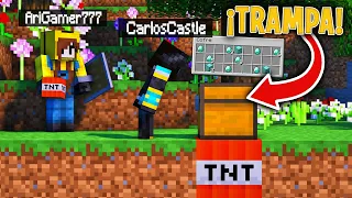 MI NOVIA me pone TRAMPAS en su MUNDO SECRETO de MINECRAFT! 😂 ¿Conseguiré el diamantito?