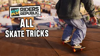 ALL TRICKS in Riders Republic SKATEBOARDING (X Games Skatepark)