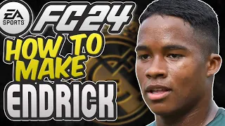 FC 24 | How to make ENDRICK + Stats & Animation -  Real Madrid Top Signing!