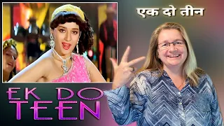 Ek Do Teen - Madhuri Dixit, Alka Yagnik, Tezaab, Dance Song | REACTION!