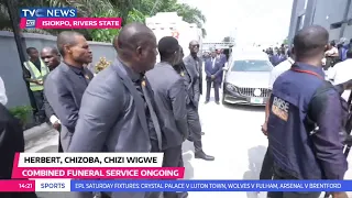 Combined Funeral Service For Herbert, Chizoba, Chizi Wigwe Ongoing