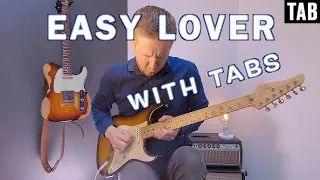 Easy Lover (Phil Collins & Philip Bailey) - Guitar Cover WITH TABS - (Improvised outro solo)