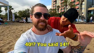 Saying “YES” to every beach vendor - Barcelona, Spain 🇪🇸