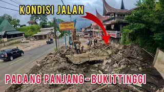 PERRJALANAN DI RANAH MINANG❗️❗️SUASANA JALANAN SETELAH TERJADI BANJIR LAHAR DINGIN GUNUNG MARAPI