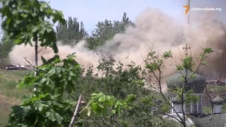 Сепаратисти з артилерії обстрілюють позиції батальйону «Донбас» в Широкиному