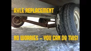 How to replace the torsion axle on your snowmobile trailer