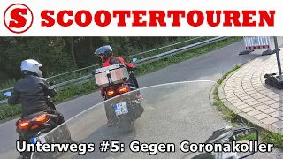 Unterwegs 2021 #5 gegen Coronakoller zum Karlsgraben mit Honda Forza 300 Yamaha X-Max 300 + 400 Maxi