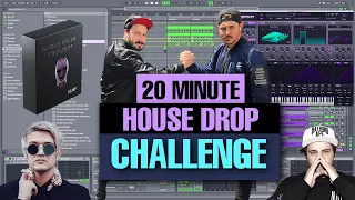 Can we produce a Bass House Drop in 20 min?! "CHALLENGE" *NO EDITS [FREE DOWNLOAD]