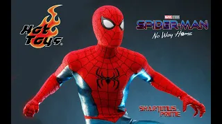 Hot Toys Spider-Man New Red & Blue No Way Home Sony Marvel Movie 1:6 Scale Collectible Figure Reveal