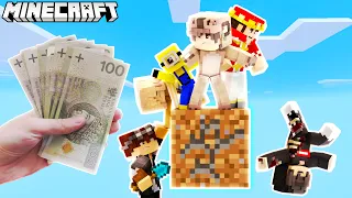 KTO OSTATNI ZOSTANIE NA BLOKU DIRTU WYGRYWA 1000 ZŁOTYCH! - MINECRAFT CHALLENGE