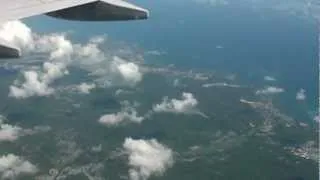 Aterrizando en Puerto Rico entrando por Cabo Rojo. vídeo sin editar.