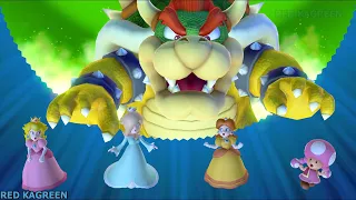 Mario Party 10 - Mushroom Park - Peach vs Rosalina vs Daisy vs Toadette (Bowser Party)