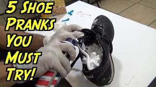 5 Shoe Pranks You Can Do At Home - HOW TO PRANK (Evil Booby Traps) | Nextraker