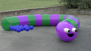 SLITHER.IO in Real life vs Robot PACMAN  VFX 4K season 3