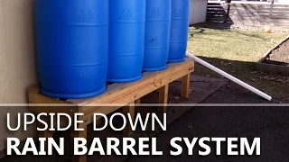 Upside-down Rain Barrels