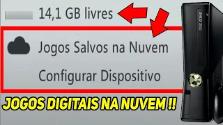 JOGOS EM MIDIA DIGITAL USANDO ARMAZENAMENTO EM NUVEM DO XBOX 360? ISSO É POSSÍVEL? - ADEUS PENDRIVE?