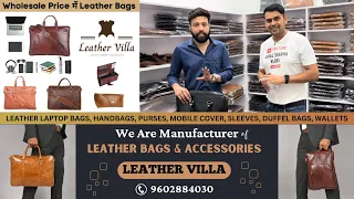 Leather bag wholesaler in Jaipur | Leather Bags Factory Outlet | Leather Villa Jaipur 👜