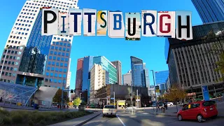 Pittsburgh 4k - Driving Downtown - Pennsylvania, USA