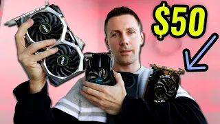 Getting many CHEAP Used Graphics Cards!