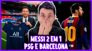 REACTS DO MESSI 2 EM 1 | SAIU DO BARCELONA E FOI PRO PSG