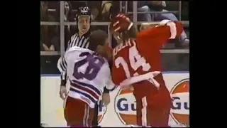 Red Wings - Rangers rough stuff 12/2/92. The rematch.