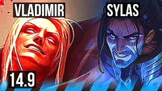 VLADIMIR vs SYLAS (MID) | 6 solo kills, 1000+ games, Dominating | EUW Master | 14.9