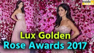 Katrina Kaif Looks Stunning in Pink Dress at Lux Golden Rose Awards 2017