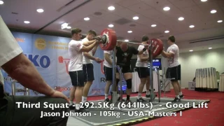 Jason Johnson at the 2016 IPF Masters World Championship