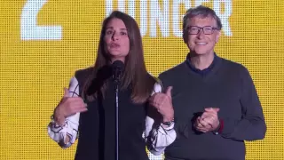 BILL AND MELINDA GATES at the Global Citizen Festival 2015