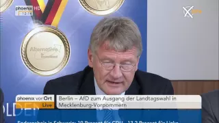 Wahl Mecklenburg-Vorpommern: Pressekonferenz der AfD am 05.09.2016