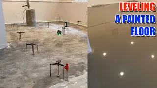 How To Level a Painted Floor in the Basement