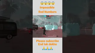 😱😱Impossible Red number |#freefire #freefireclips #viralshort #shortsvideo