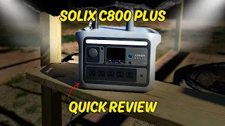 Anker Solix C800 Plus Solar Generator: Lightning Quick Review!