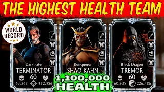 The Highest Possible Health Team in MK Mobile. Over 1 Million Health. IMPOSSIBLE to Lose!